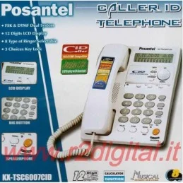 Telefono fisso Posantel KX-TSC6007CID