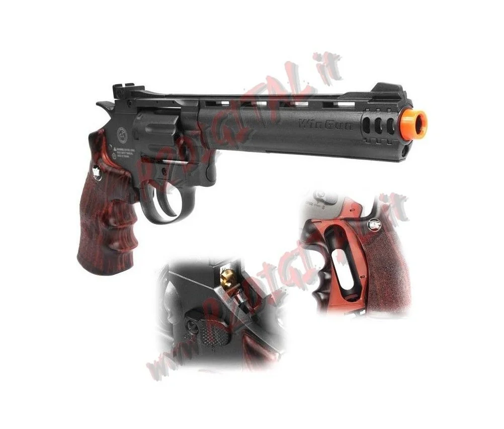 Win Gun Revolver 704 Pistola Co2 WG C704B CAL 6