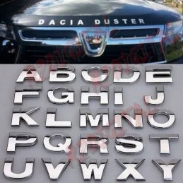 Stickers scritta Dacia 5pz cromata