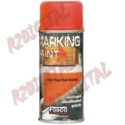 Fosco Vernice Fluor Red Orange spray 400ml per armi