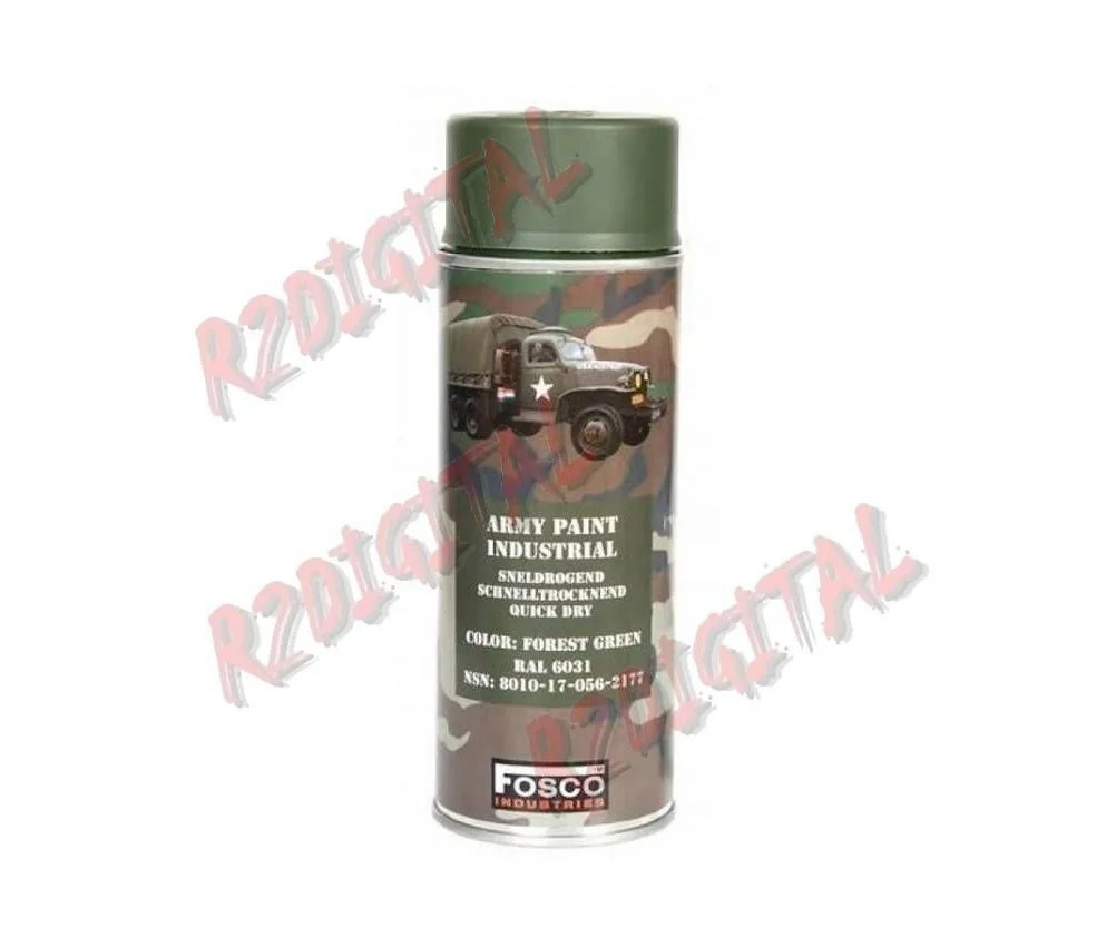 Fosco Vernice Forest Green spray 400ml per armi