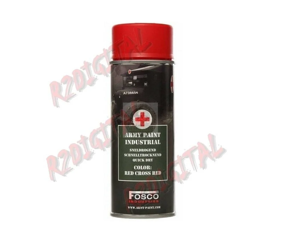 Fosco Vernice Red Cross spray 400ml per armi