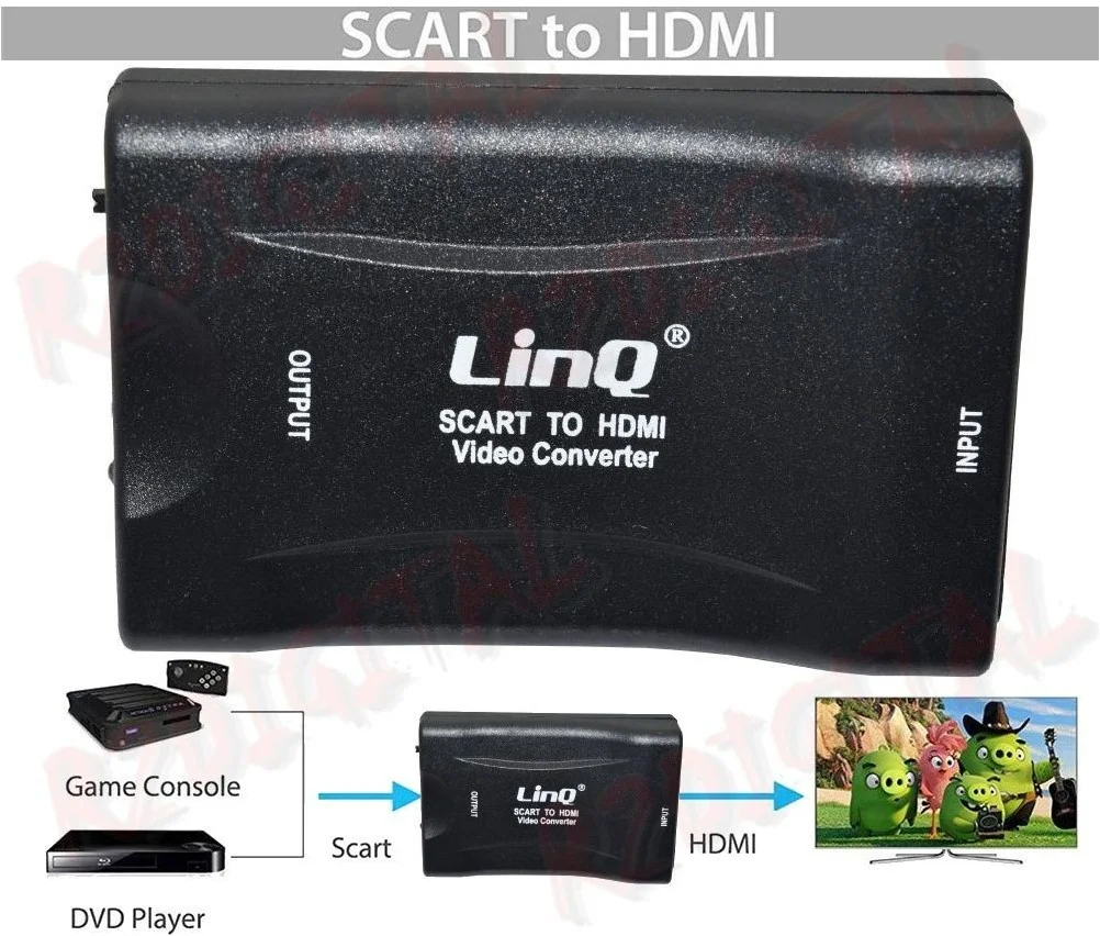 Adattatore digitale Scart a Hdmi FHD 1080P