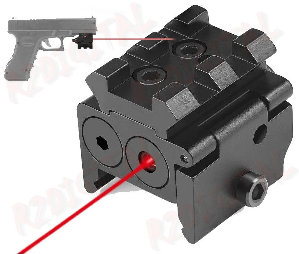 Mirino laser Rosso Low profile Weaver 300mt