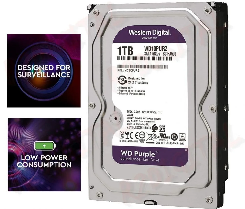 Western Digital Purple WD10PURZ HD 1000Gb 3,5