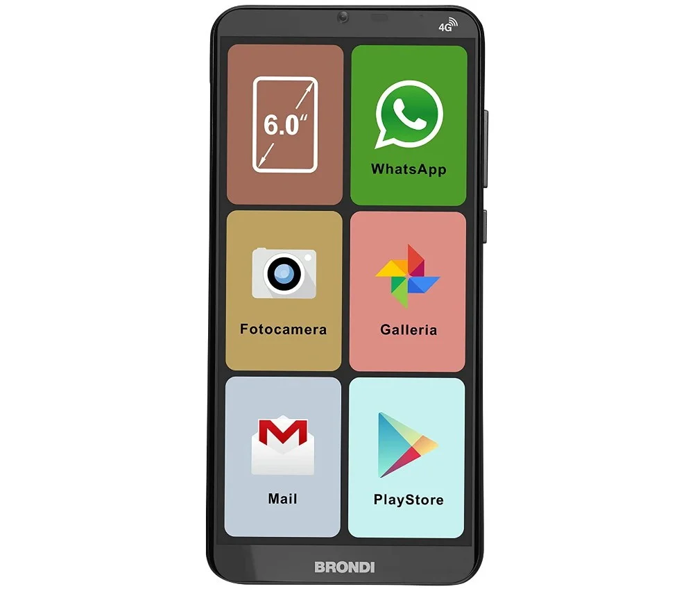 Brondi Amico XL 2+16GB Android 6.0" Nero