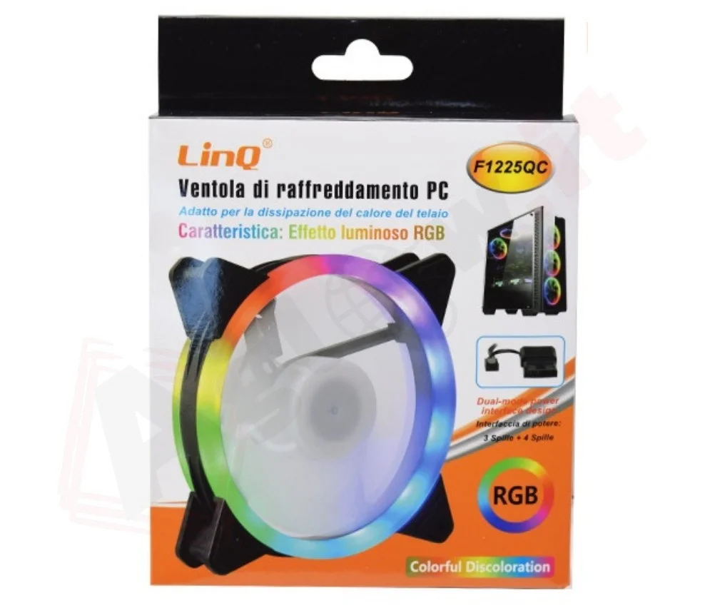  Ventola PC 120 Led RGB F1225QC